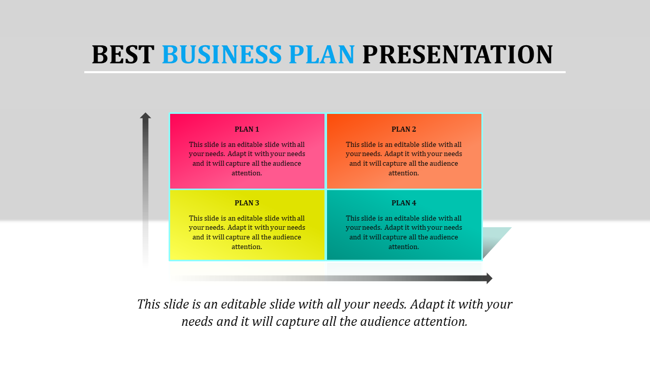 Best Business Plan Presentation With Four Node